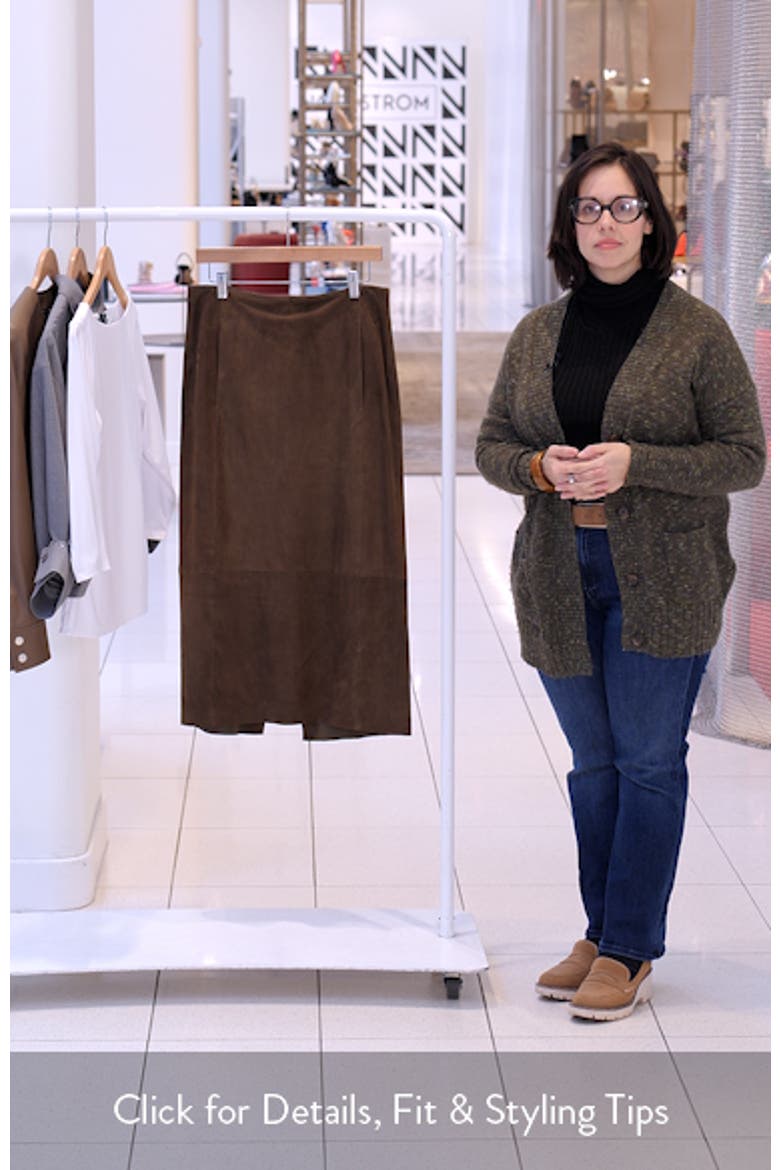 Slim Suede Skirt video