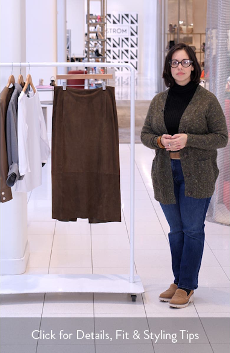 Slim Suede Skirt, sales video thumbnail