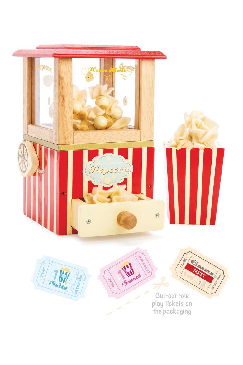Popcorn Machine & Movie Playset, Alternate, color, RED AND TAN