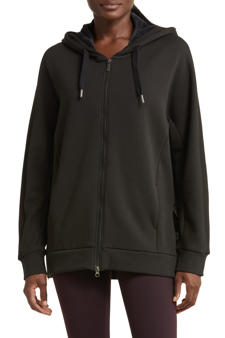 Amazing Fleece Full Zip Hoodie, Alternate, color, BLACK