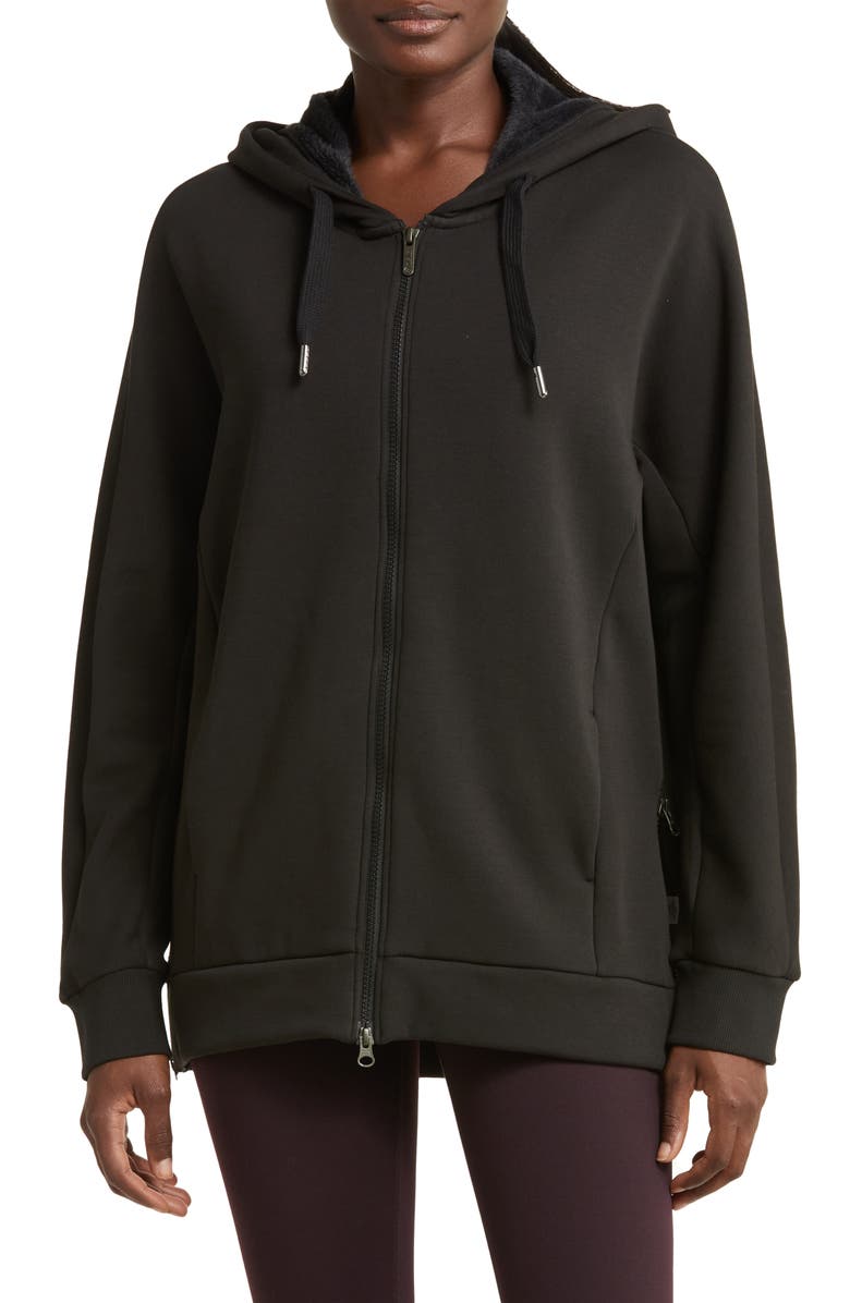 Zella Amazing Fleece Full Zip Hoodie, Alternate, color,