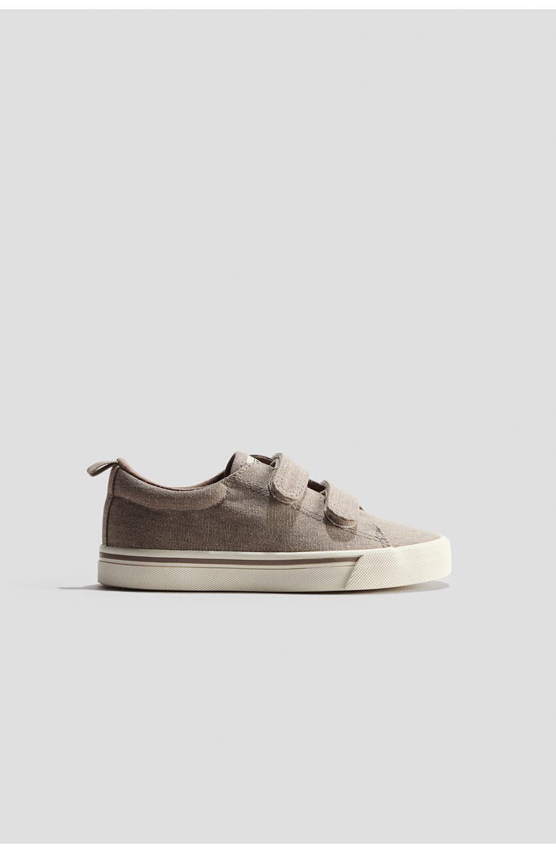 H&M Canvas sneakers, Alternate, color, Beige