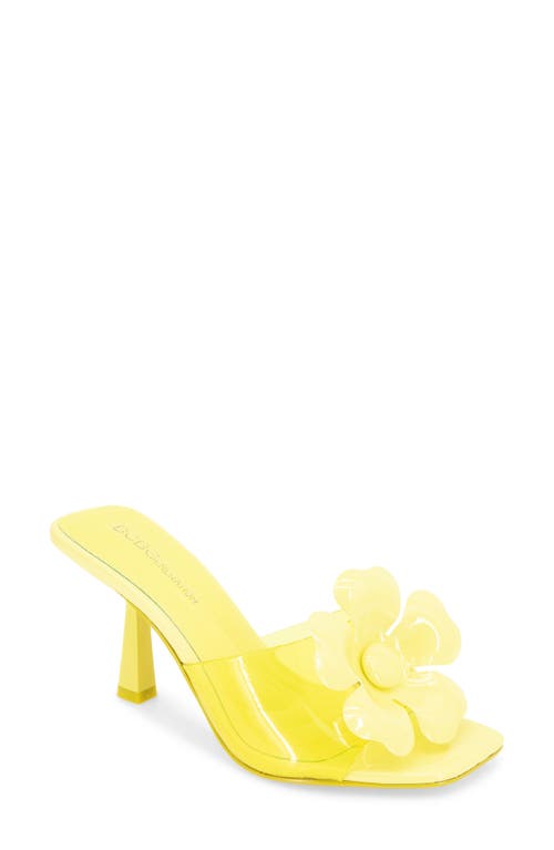Bcbg Remani Flower Embellished Sandal In Lemon