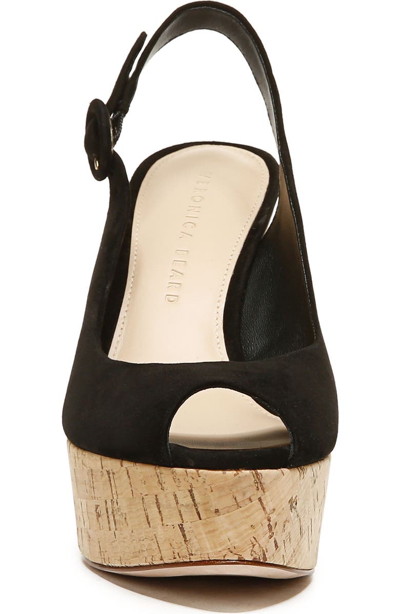 Veronica Beard Dali Peep Toe Platform Wedge Sandal, Alternate, color,