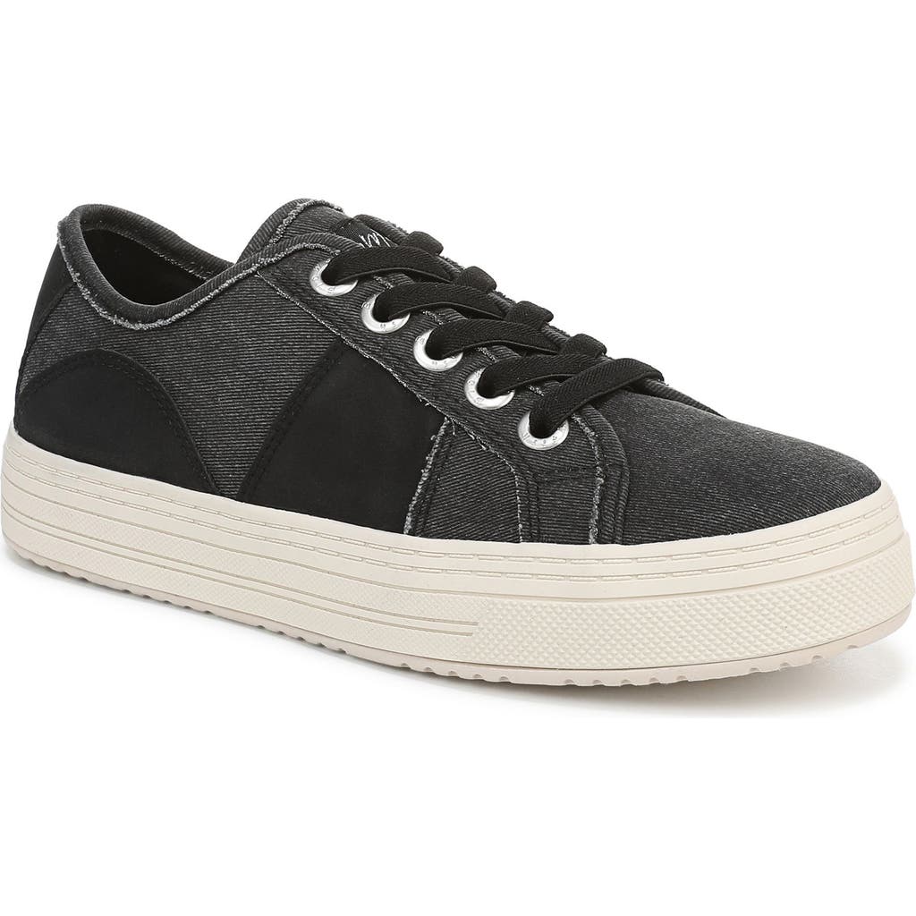Blowfish Malibu Super Smiled Washed Canvas Sneaker In Black