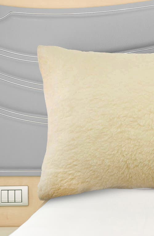 Luxury Home Natural Wool Cooling Pillow In White