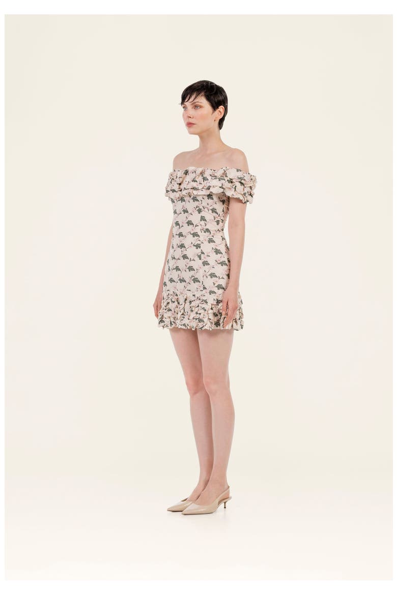 Jardin Anhelo Mini Dress, Alternate, color, Multicolor