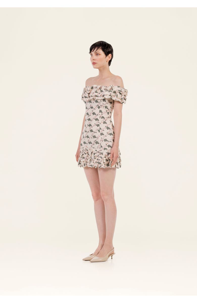 Agua by Agua Bendita Jardin Anhelo Mini Dress, Alternate, color, Multicolor