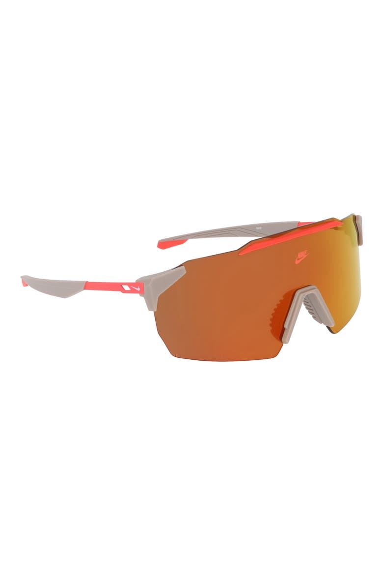 Limitless 61mm Shield Sunglasses, Alternate, color, COLLEGE GREY / ORANGE MIRROR