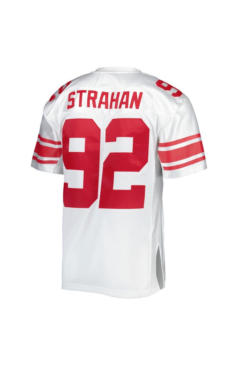 Mitchell & Ness Men's Mitchell & Ness Michael Strahan White New York Giants 2007 Authentic Throwback Retired Player Jersey, Alternate, color, 