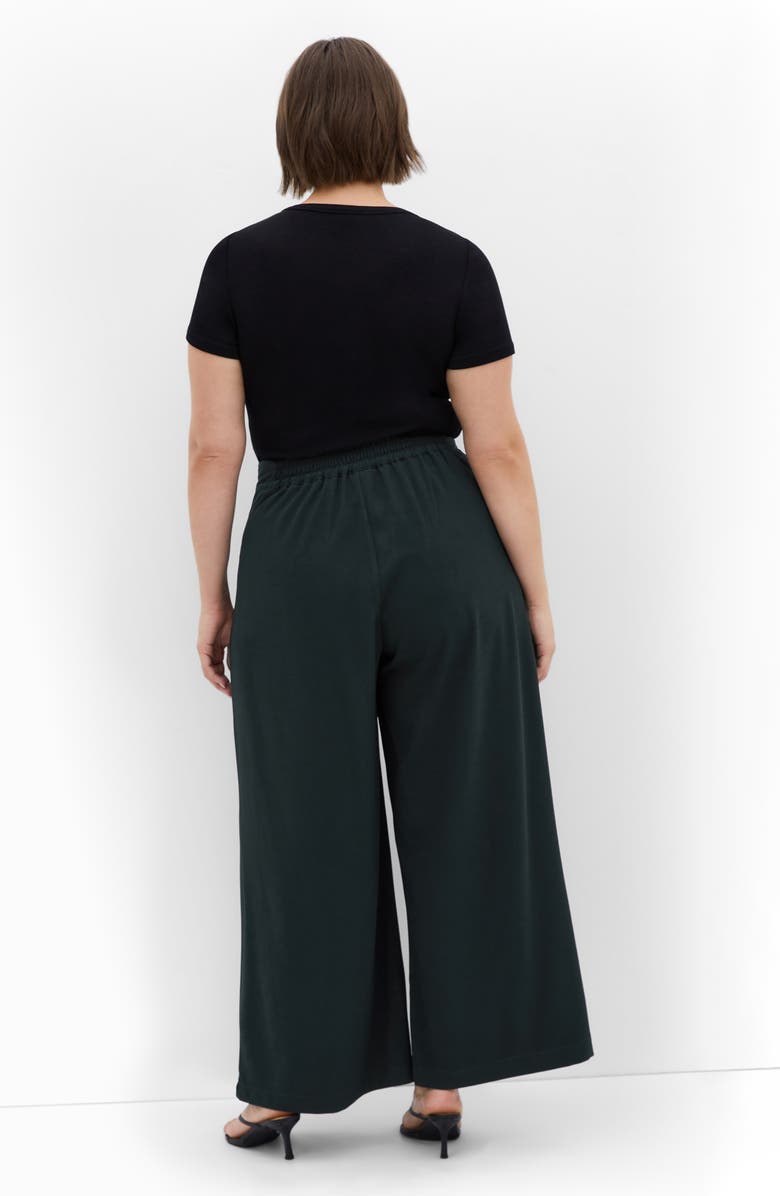 City Chic Bailey Pleated Wide Leg Pants, Alternate, color, Teal