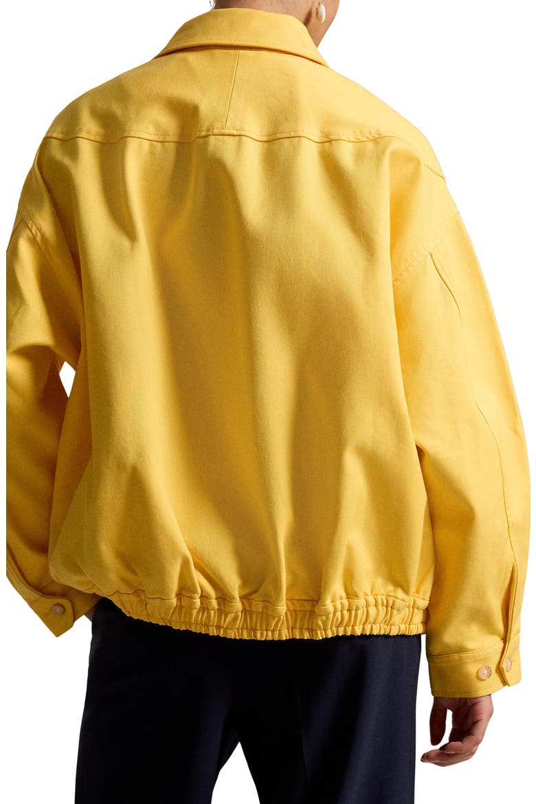 Oversize Double Face Cotton Windbreaker, Alternate, color, YELLOW
