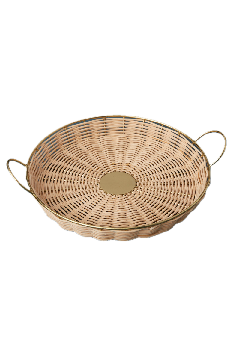 Rowan Round Tray, Main, color, Natural