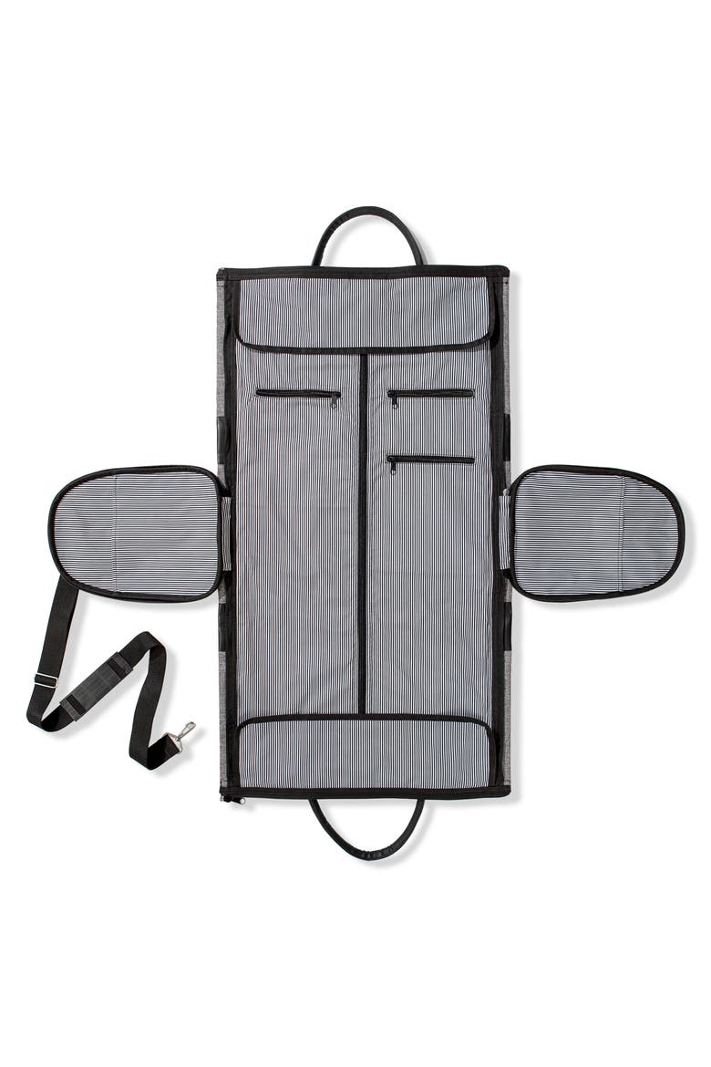 Cathys Concepts Monogram Duffle/Garment Bag, Alternate, color, GREY