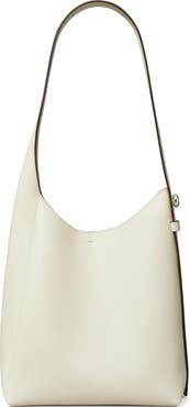Tory Burch Small Romy Pebble Leather Hobo Bag