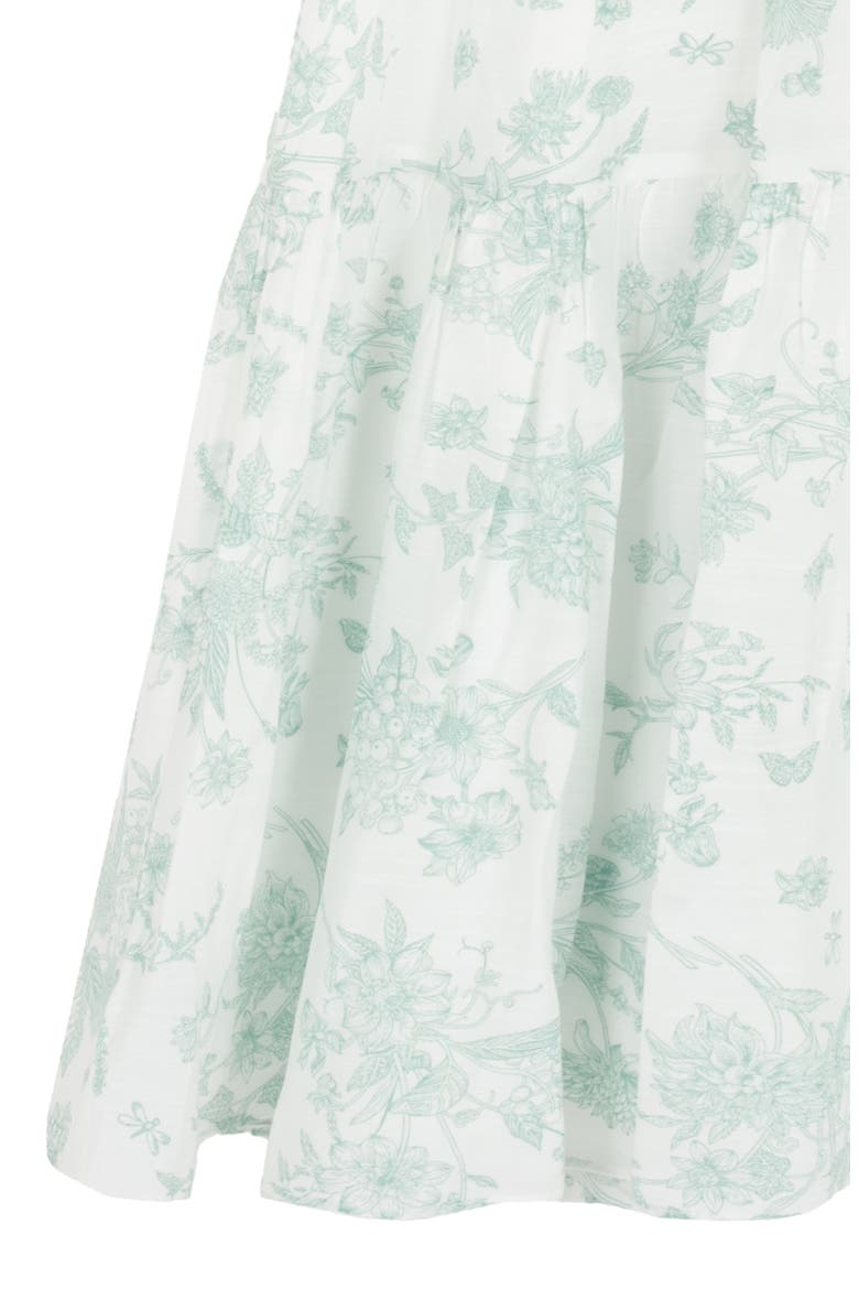 Kids' Floral Smocked Dress, Alternate, color, SAGE