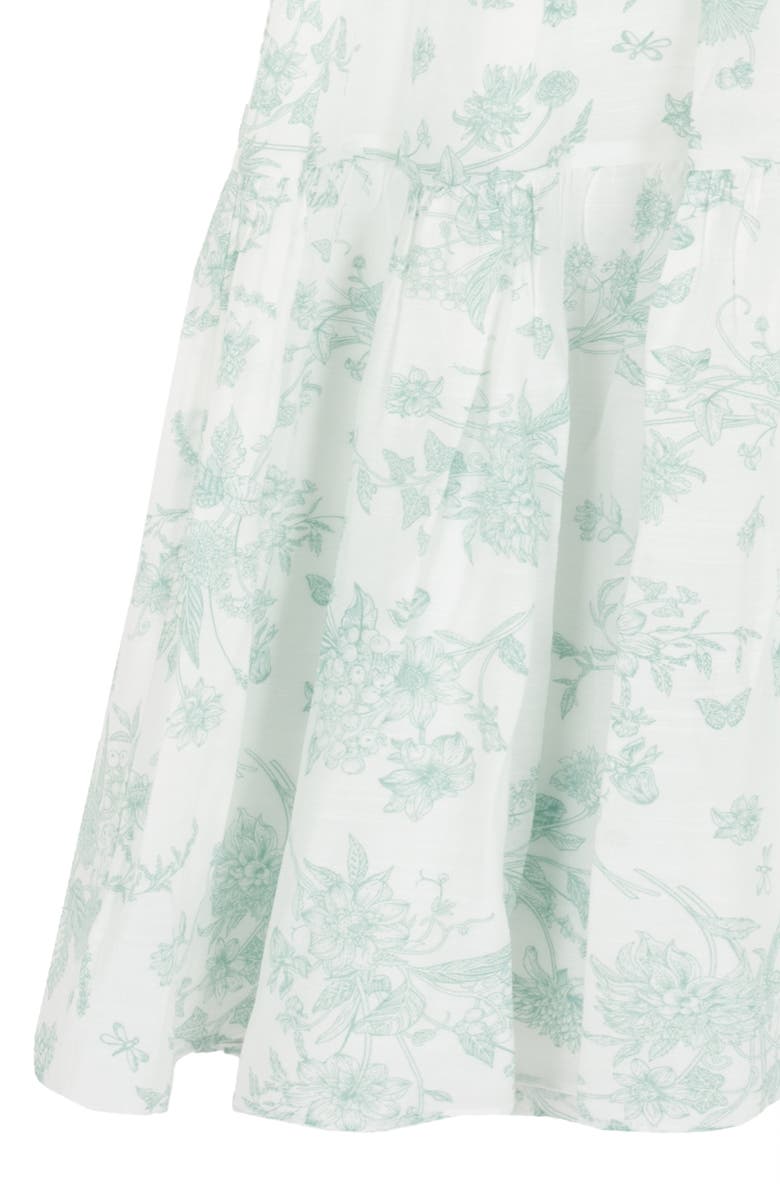 Rare Editions Kids' Floral Smocked Dress, Alternate, color, Sage