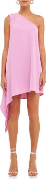 Endless Rose One-Shoulder Asymmetric Dress