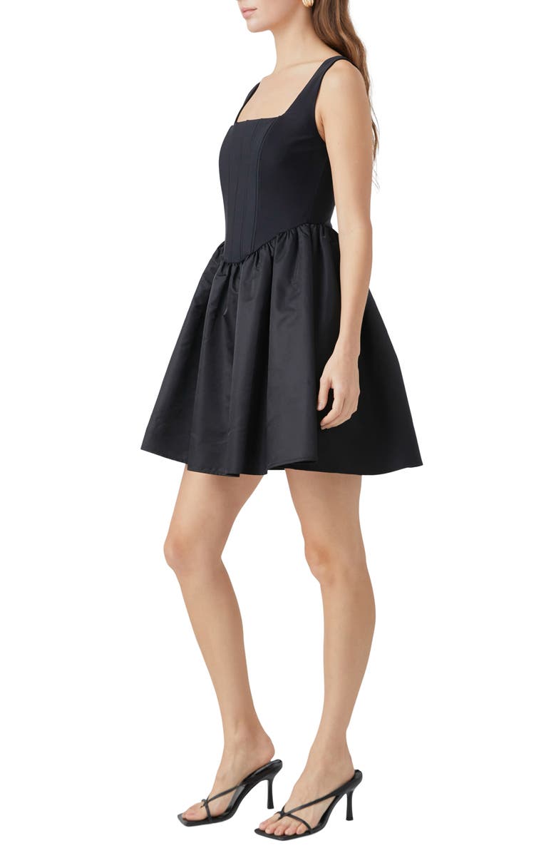 Endless Rose Corset Fit & Flare Minidress, Alternate, color, 