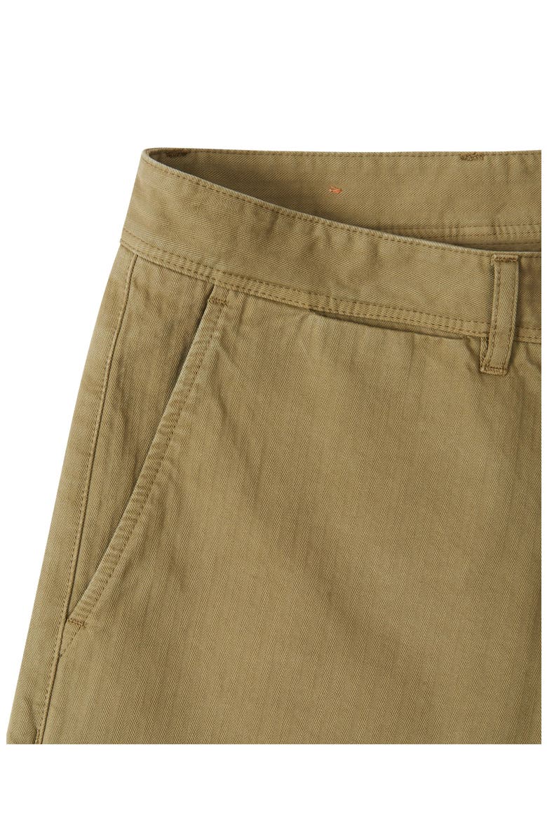 Reno Herringbone Cotton Trousers, Alternate, color, Olive Green