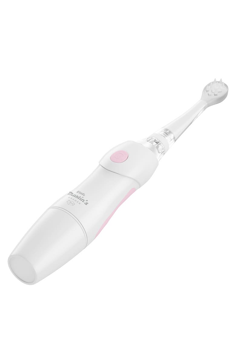 Baby Electric Toothbrush Pink, Sonic Vibration, Lights, Timer, Alternate, color, White