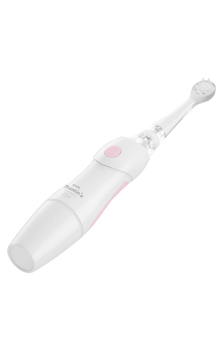 Little Martin's Baby Electric Toothbrush Pink, Sonic Vibration, Lights, Timer, Alternate, color, White