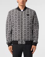 PHILIPP PLEIN Nylon Bomber Monogram Men
