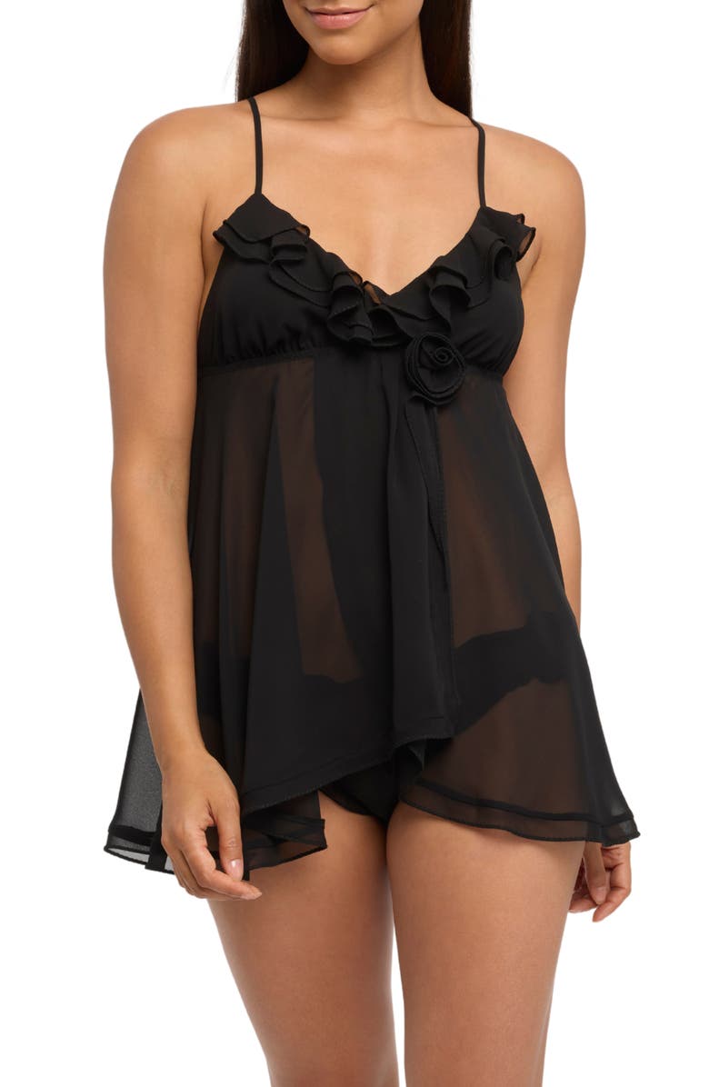 Rya Collection Charleston Babydoll Chemise & Hipster Panties Set, Main, color,