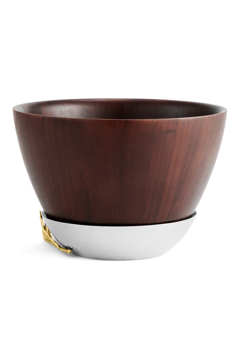 Olive Branch Wood Bowl, Alternate, color, BROWN