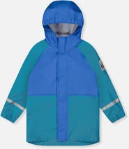 Deux par Deux Colorblock Hooded Full-zip Rain Jacket (toddler, Little Kid & Big Kid)