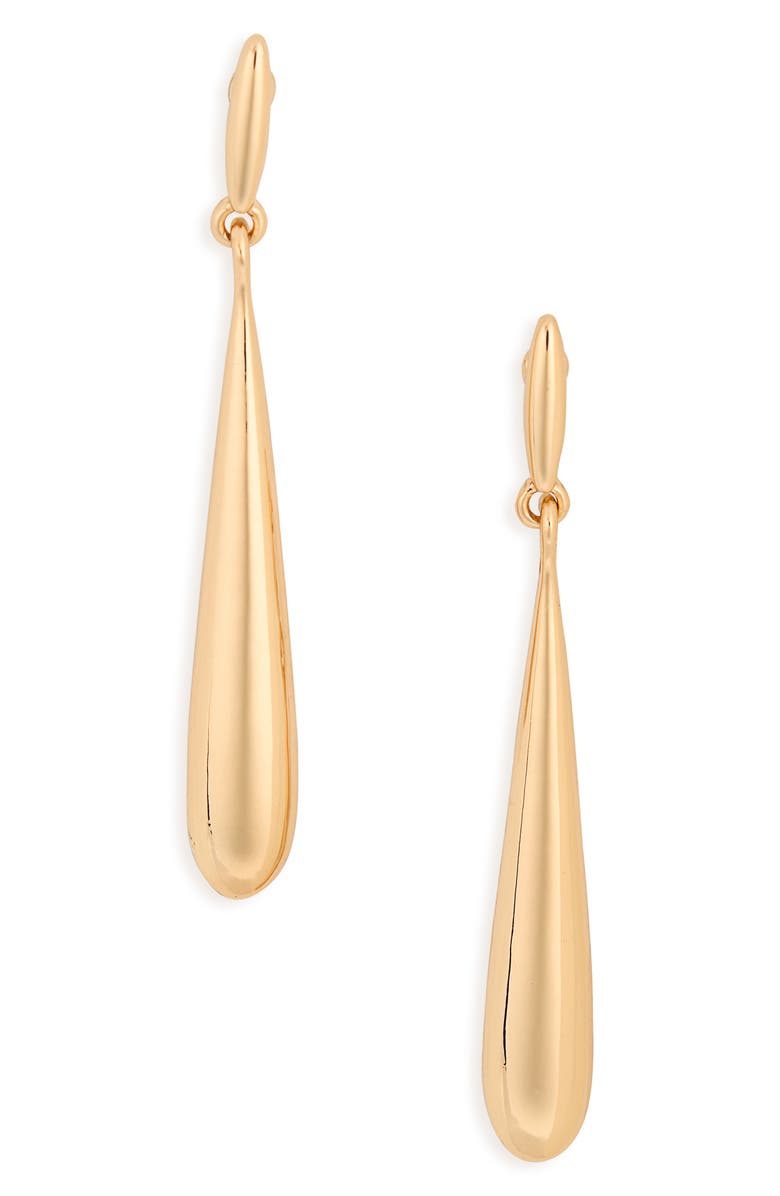 NORDSTROM RACK Polished Teardrop Earrings, Main, color, Gold