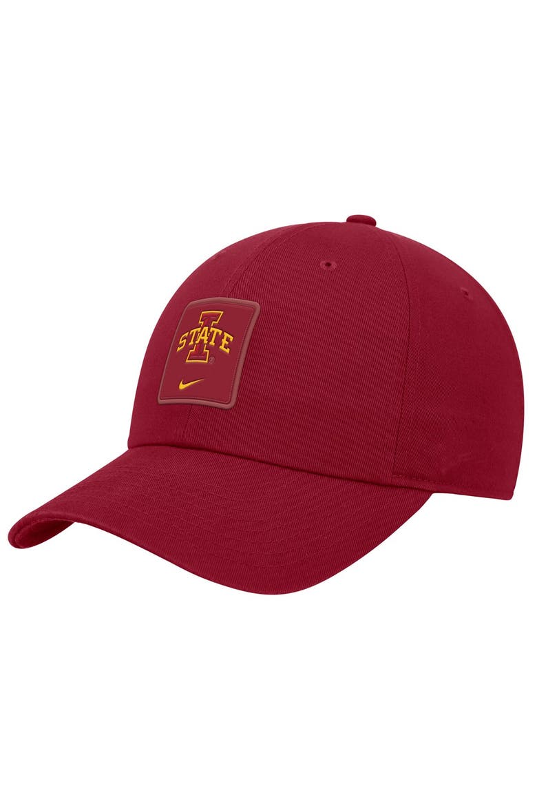 Men's Nike Cardinal Iowa State Cyclones 2026 On-Field Club Adjustable Hat, Main, color, Cardinal