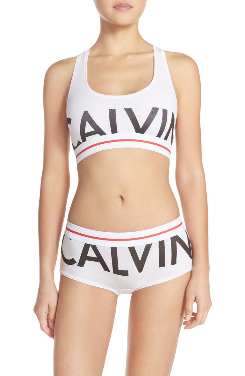 Calvin Klein 'Modern' Logo Panties, Alternate, color, White