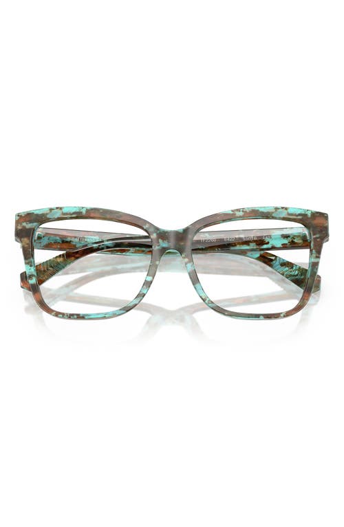 Tiffany & Co . 53mm Cat Eye Optical Glasses In Blue Havana