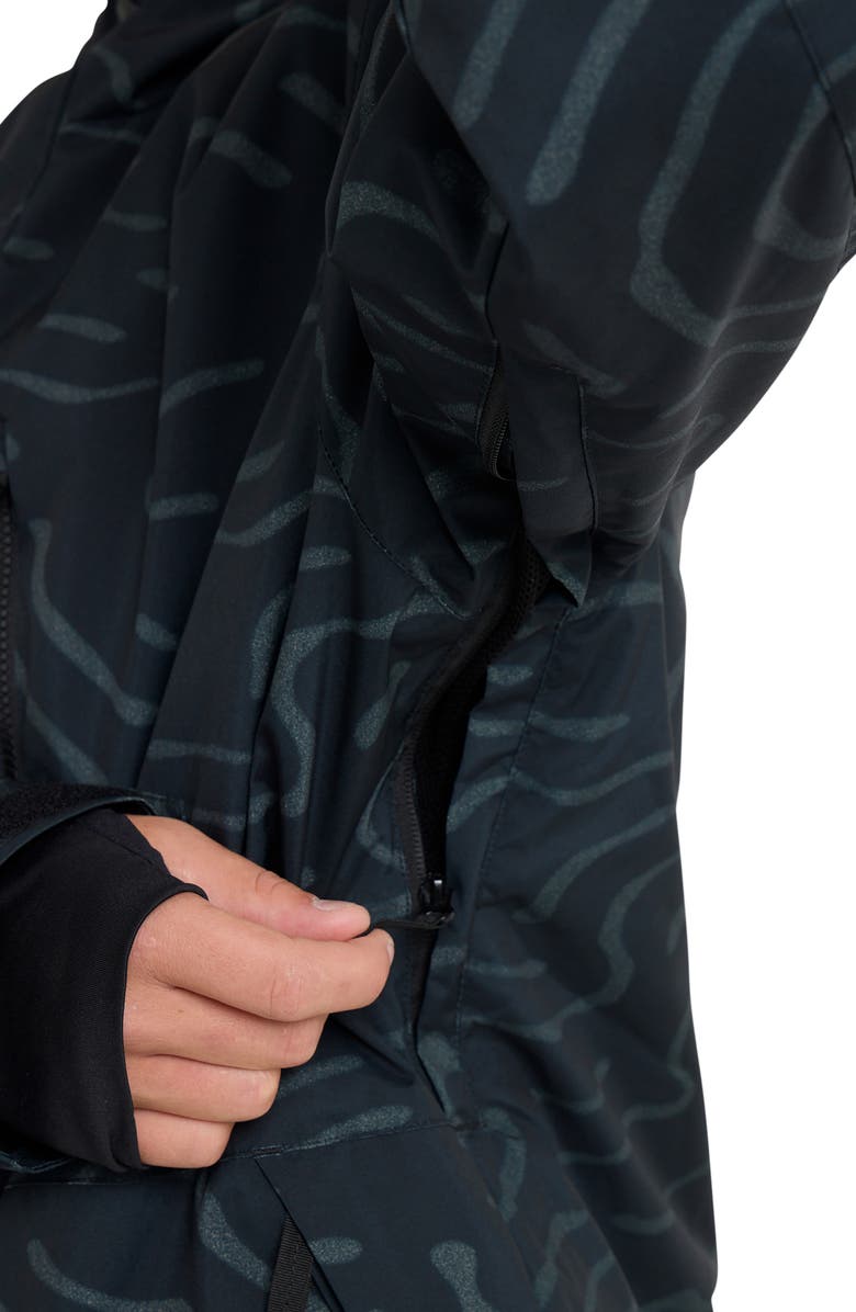 Quiksilver Mission Water Resistant WarmFlight<sup>®</sup> Insulated Jacket, Alternate, color, Black