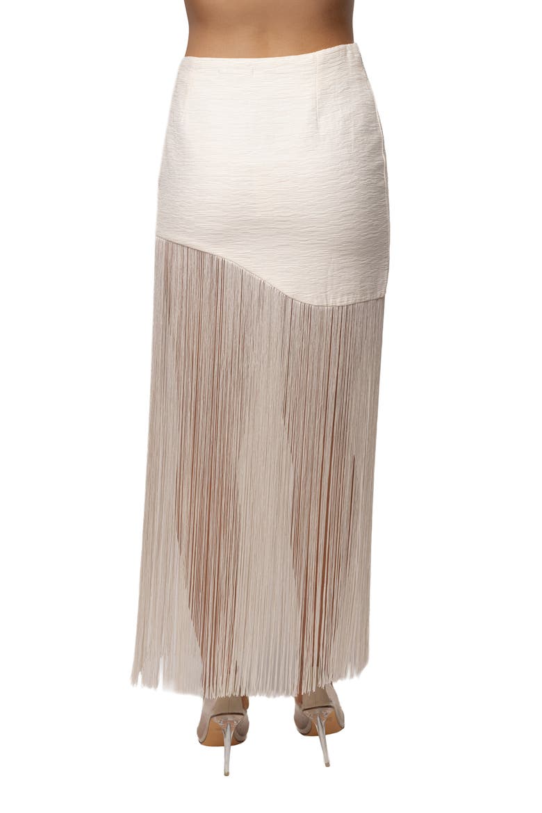 Gala Nights Fringe Skirt, Alternate, color, Ivory