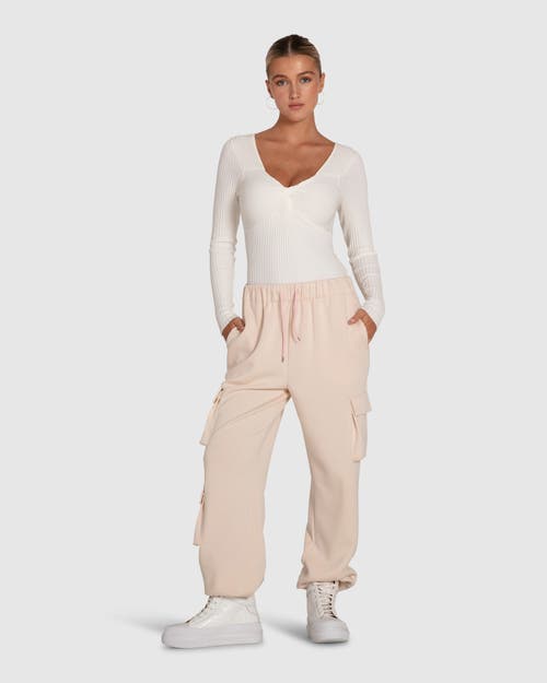Belle & Bloom Perfect Match Cargo Trackpants In Pink