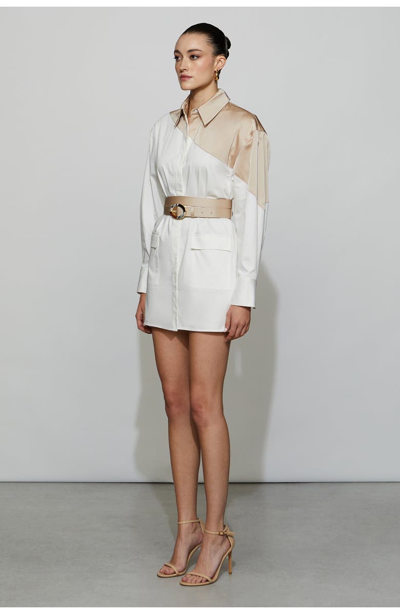 Et Ochs Halle Dress, Alternate, color, Vanilla/White