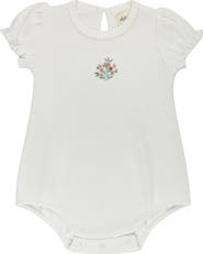Ely's & Co. Floral Embroidered Collection - Girls Romper