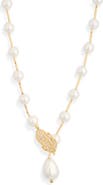 EYE CANDY LOS ANGELES Sabrina Crystal & Faux Pearl Necklace