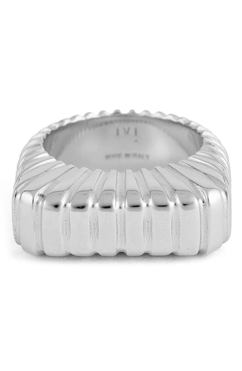 IVI Los Angeles Gaia Signet Ring, Alternate, color, Silver