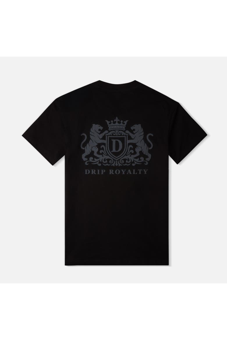 Crown Graphic Tee - Big Kid, Alternate, color, BLACK