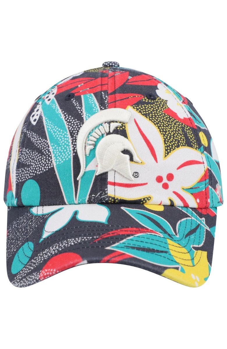 '47 Women's '47 Charcoal Michigan State Spartans Plumeria Clean Up Adjustable Hat, Alternate, color,
