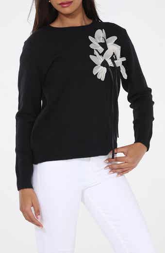 Floral String Sweater