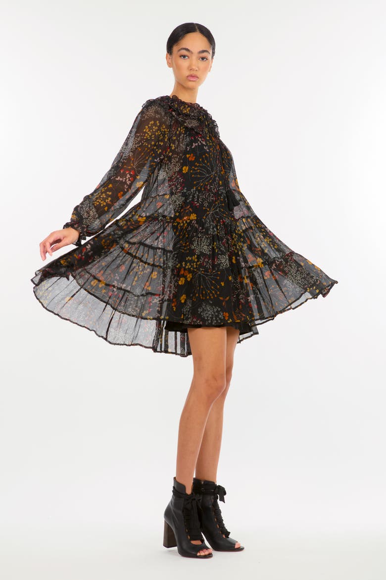 Roan Mini Dress, Alternate, color, Wildflower