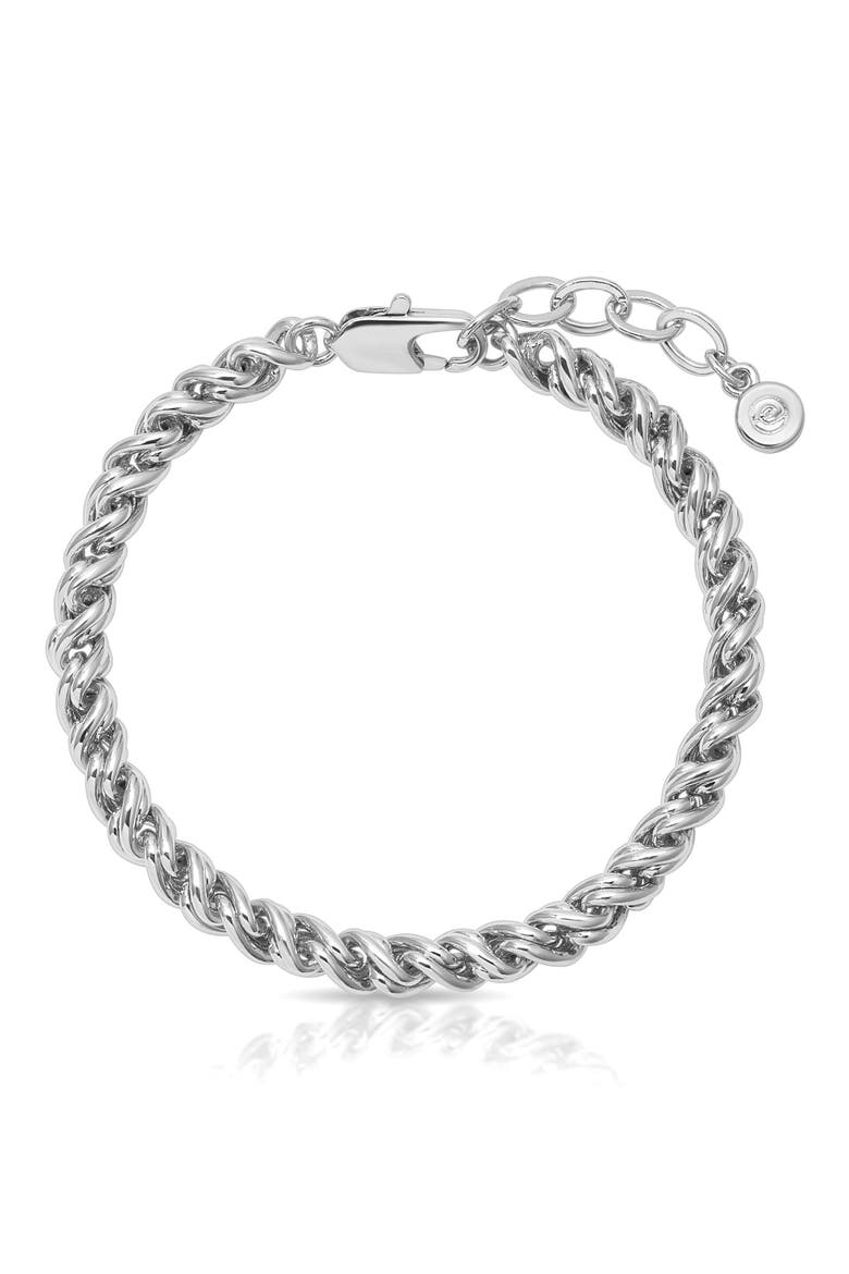 Spiral Chain Bracelet, Main, color, SILVER