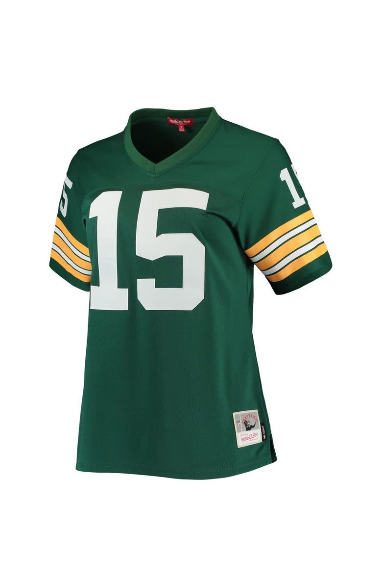 Mitchell & Ness Women's Mitchell & Ness Bart Starr Green Green Bay Packers 1967 Legacy Replica Player Jersey, Alternate, color,