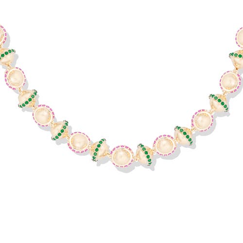 Campbell + Charlotte Revel Small Bead Necklace In Gold