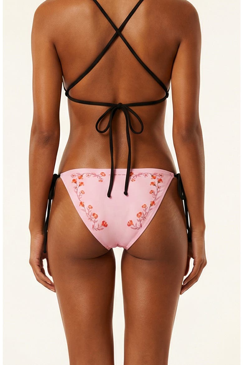 Wild Rose Reversible Tie Side Bottom, Alternate, color, Pink
