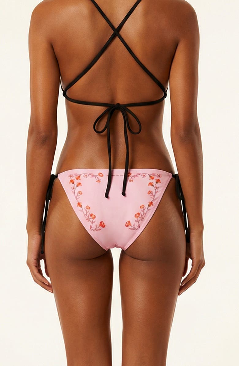 Jessie Zhao New York Wild Rose Reversible Tie Side Bottom, Alternate, color, Pink